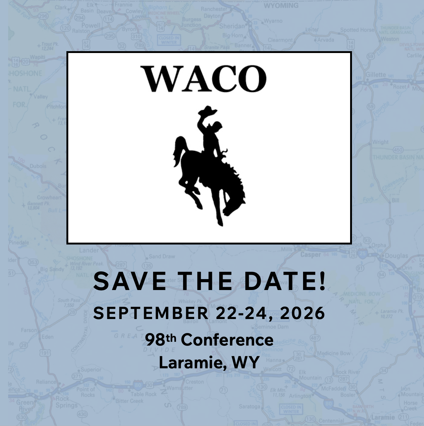 WACO Save the Date 2026